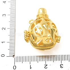 Brass Cage Pendants&nbsp;KK-CBA8ACD-01G-B