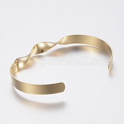 304 Stainless Steel Cuff Bangles&nbsp;BJEW-I244-26G
