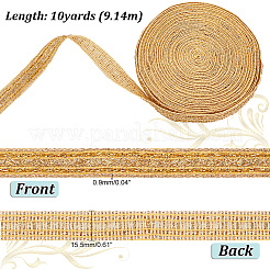 10 Yards Ethnic Style Braided Polyester Floral Ribbons&nbsp;OCOR-PH0002-25