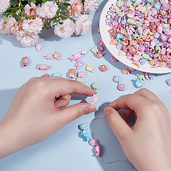 1050Pcs 7 Styles Craft Style Acrylic Beads&nbsp;MACR-ME0001-08