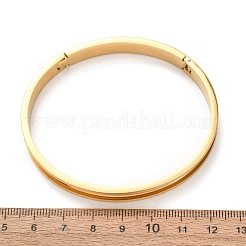 304 Stainless Steel Grooved Bangle Base&nbsp;SA-CBACA70-04G