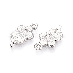 304 Stainless Steel Flower Pendants&nbsp;STAS-T069-31P
