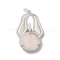 Natural Rose Quartz Big Pendants&nbsp;G-R486-02P-07