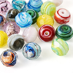 20Pcs 10 Colors Handmade Lampwork Beads&nbsp;LAMP-TA0001-21