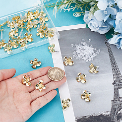 40Pcs Flower Alloy Stud Earrings&nbsp;MAK-HY0001-07