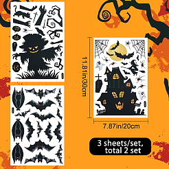 2 Sets PVC Plastic Window Sticker Decorations&nbsp;DIY-GF0005-66A