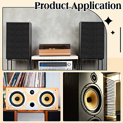 Linen Guitar Speaker Cover Fabric&nbsp;AJEW-WH0481-600C