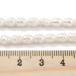 Natural Cultured Freshwater Pearl Beads Strands&nbsp;PEAR-P062-03A