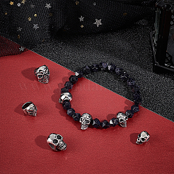 8Pcs 8 Styles Halloween 304 Stainless Steel Beads&nbsp;STAS-UN0059-62
