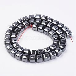 Non-magnetic Synthetic Hematite Beads Strands&nbsp;G-F396-34-8x8mm