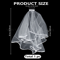 1Pc Nylon Bridal Veil&nbsp;OHAR-LP0004-35
