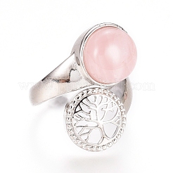 Mixed Gemstone Rings&nbsp;RJEW-G098-02A-P
