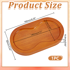 1Pc 2 Slots Wooden Salt and Pepper Mill Holder&nbsp;WOOD-HY0001-27A