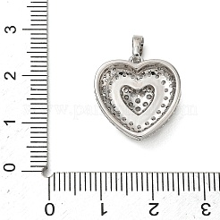 Brass Micro Pave Cubic Zirconia Pendants&nbsp;KK-CBA74BF-12P-02A