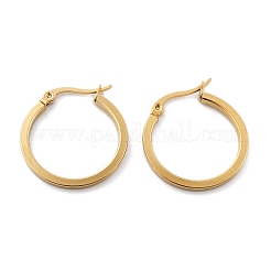 201 Stainless Steel Hoop Earrings&nbsp;EJEW-P304-14B-G