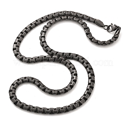 304 Stainless Steel Box Chain Necklaces for Women Men&nbsp;NJEW-A033-05AS