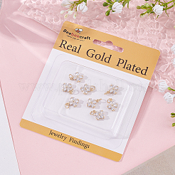 8Pcs Brass Micro Pave Cubic Zirconia Charms&nbsp;KK-BBC0024-12