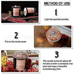 Alloy Incense Burner Cover&nbsp;LS-AJEW-WH0244-03R
