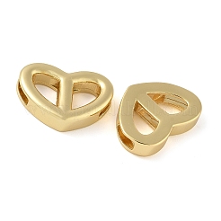 Brass Heart Linking Rings&nbsp;KK-L245-26G