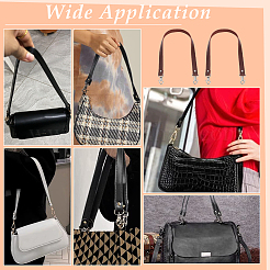 Cowhide & Polyester Bag Handles&nbsp;PURS-WH0005-93P