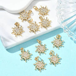 SHEGRACE Brass Clear Cubic Zirconia Pendants&nbsp;XGRQ3K123-534G