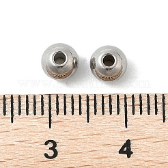 Tarnish Resistant Round 201 Stainless Steel Spacer Beads&nbsp;STAS-E082-15