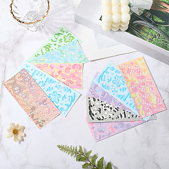 10Pcs 9 Styles PVC/Paper Sticker&nbsp;DIY-CP0011-68