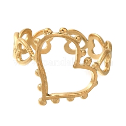 304 Stainless Steel Cuff Rings&nbsp;RJEW-Z074-01G