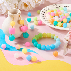 72Pcs 12 Colors Luminous Round Food Grade Silicone Beads&nbsp;SIL-TA0001-38