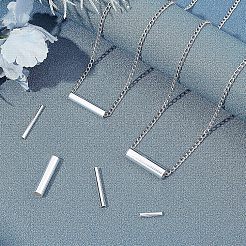 304 Stainless Steel Tube Beads&nbsp;STAS-UN0017-88S