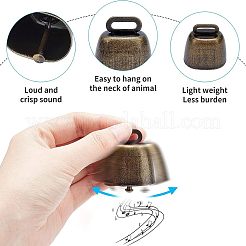 Retro Iron Bell Pendants&nbsp;IFIN-NB0001-28