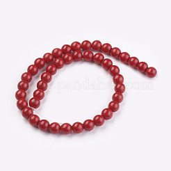 Synthetic Turquoise Beads Strands&nbsp;TURQ-G106-10mm-02H