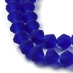 Imitate Austrian Crystal Frosted Glass Beads Strands&nbsp;GLAA-F029-TM3mm-B06