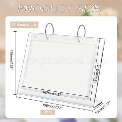 6 Inch Acrylic Calendar Photos Album&nbsp;AJEW-WH0010-92