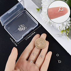 10Pcs 925 Sterling Silver Spring Ring Clasps&nbsp;STER-CN0001-33B