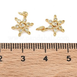 Brass Micro Pave Cubic Zirconia Pendants&nbsp;KK-A291-26G
