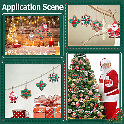 1Set Christmas Plastic Pendants&nbsp;DIY-SC0026-46A