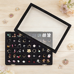 MDF Covered with Velvet Jewelry Grid Display Cases for Earrings Rings&nbsp;AJEW-WH0643-094A