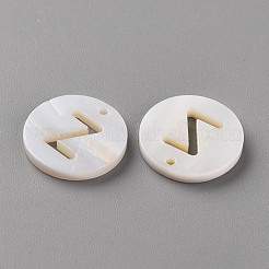 Natural Freshwater Shell Pendants&nbsp;SHEL-Q311-008Z