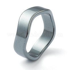 Non-magnetic Synthetic Hematite Finger Rings&nbsp;RJEW-H544-03A