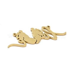 304 Stainless Steel Connector Charms&nbsp;LS-STAS-G329-01G