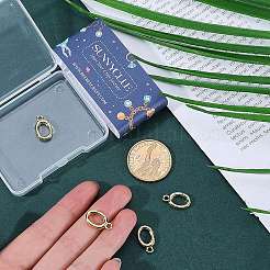 6Pcs Brass Spring Gate Rings&nbsp;FIND-SC0010-94
