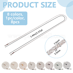 8Pcs 8 Colors Round Polycotton Replacement Drawstring Cords&nbsp;DIY-BC0017-49