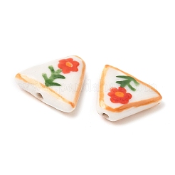 Flower Theme Handmade Porcelain Beads&nbsp;LAMP-D303-06B-01
