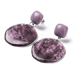 Resin Stud Earrings&nbsp;LS-EJEW-I288-02B