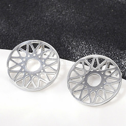 304 Stainless Steel Stud Earrings for Women&nbsp;EJEW-Z089-11P