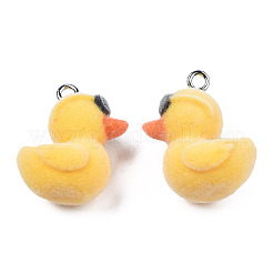 Flocky Resin Pendants&nbsp;X-RESI-N032-04