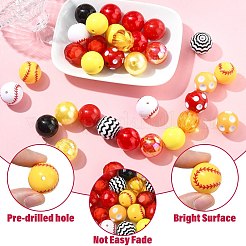 50Pcs Planting Acrylic Beads&nbsp;SACR-CJC0010-01A
