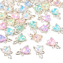 32Pcs 8 Colors Alloy Glass Pendants&nbsp;FIND-TA0008-96