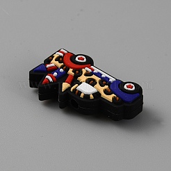 Independence Day Themed Silicone Beads&nbsp;SIL-CJC0010-03H